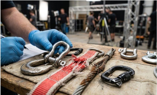Check Rigging Hardware for Damage and Missing Ratings