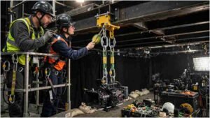 safe rigging anchor points for film production