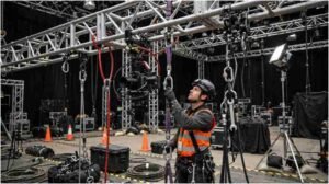 shackle and sling safety for film rigging