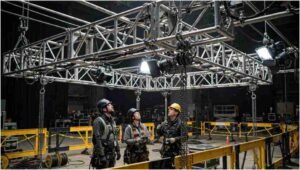 safe temporary rigging structures for film sets